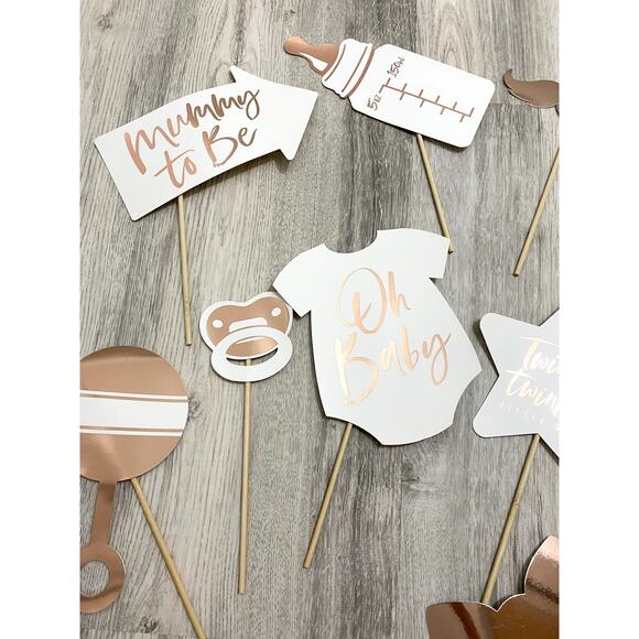 Girls Baby Shower Photobooth Props - Picture 3 of 4